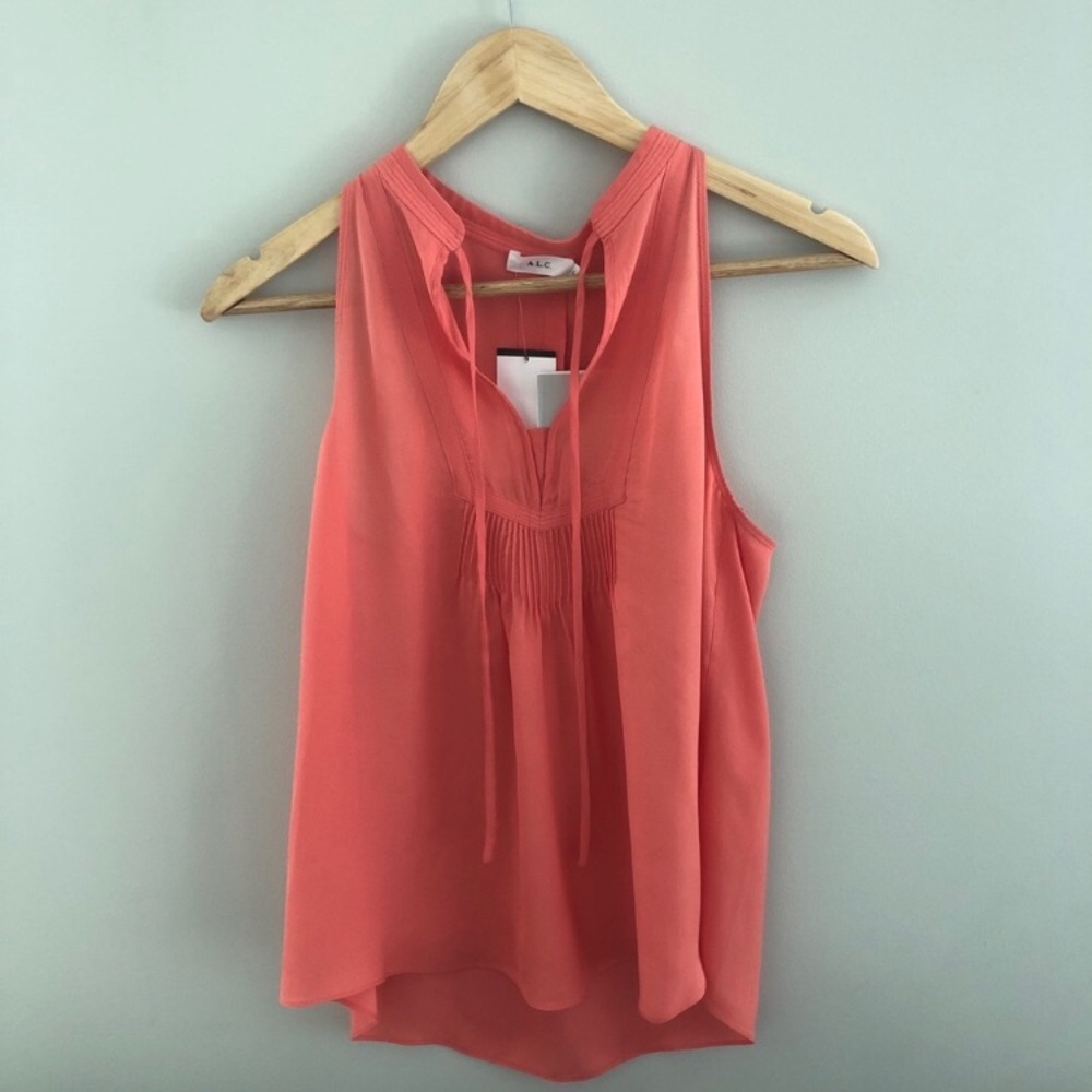 NWT A.L.C Silk Levi Top Size 0